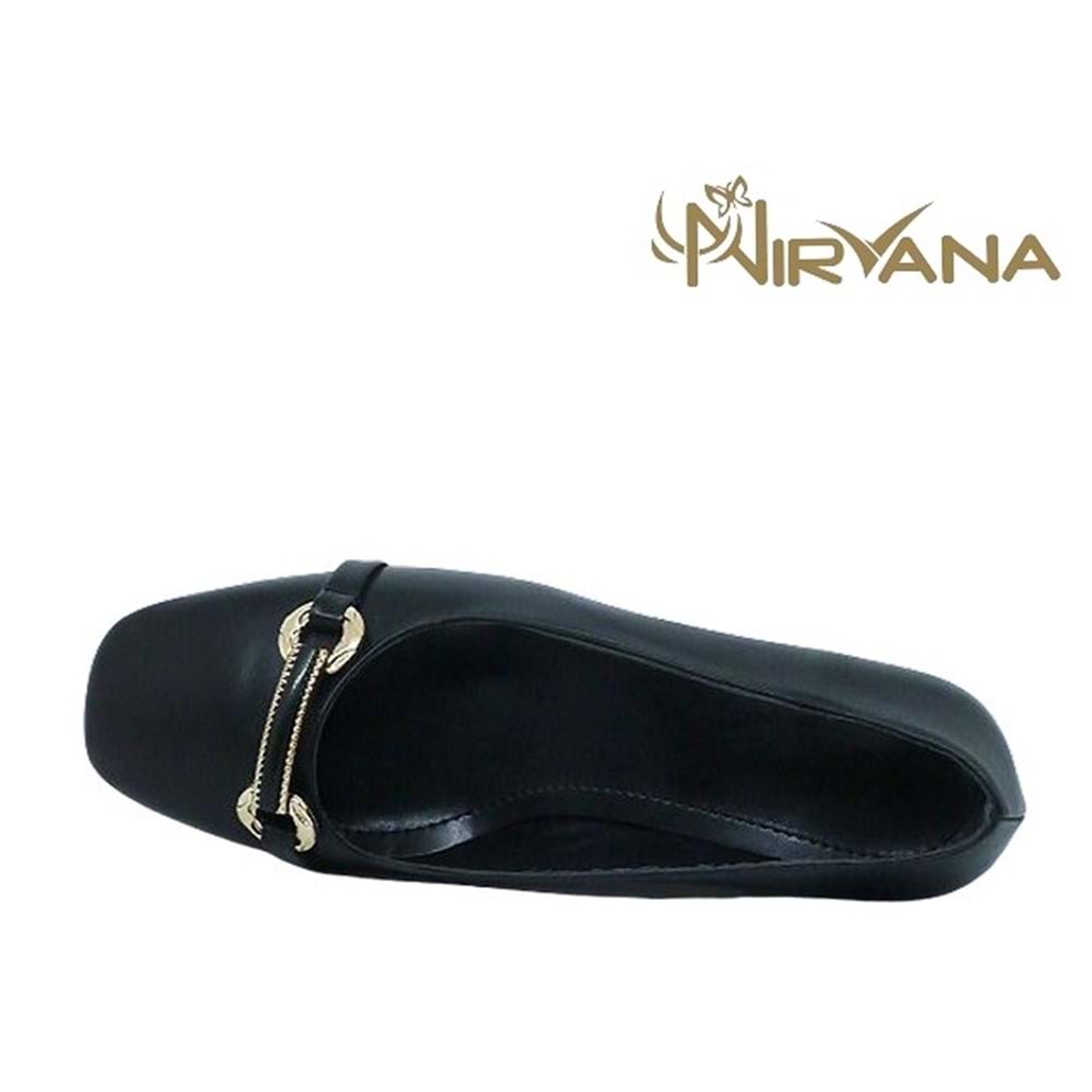 Z- NİRVANA AYAKKABI - 1240 - CİLT-SİYAH