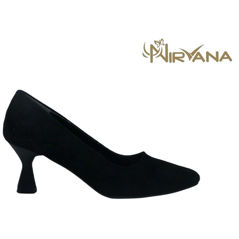 Z- NİRVANA AYAKKABI - 1490 - SÜET-SİYAH