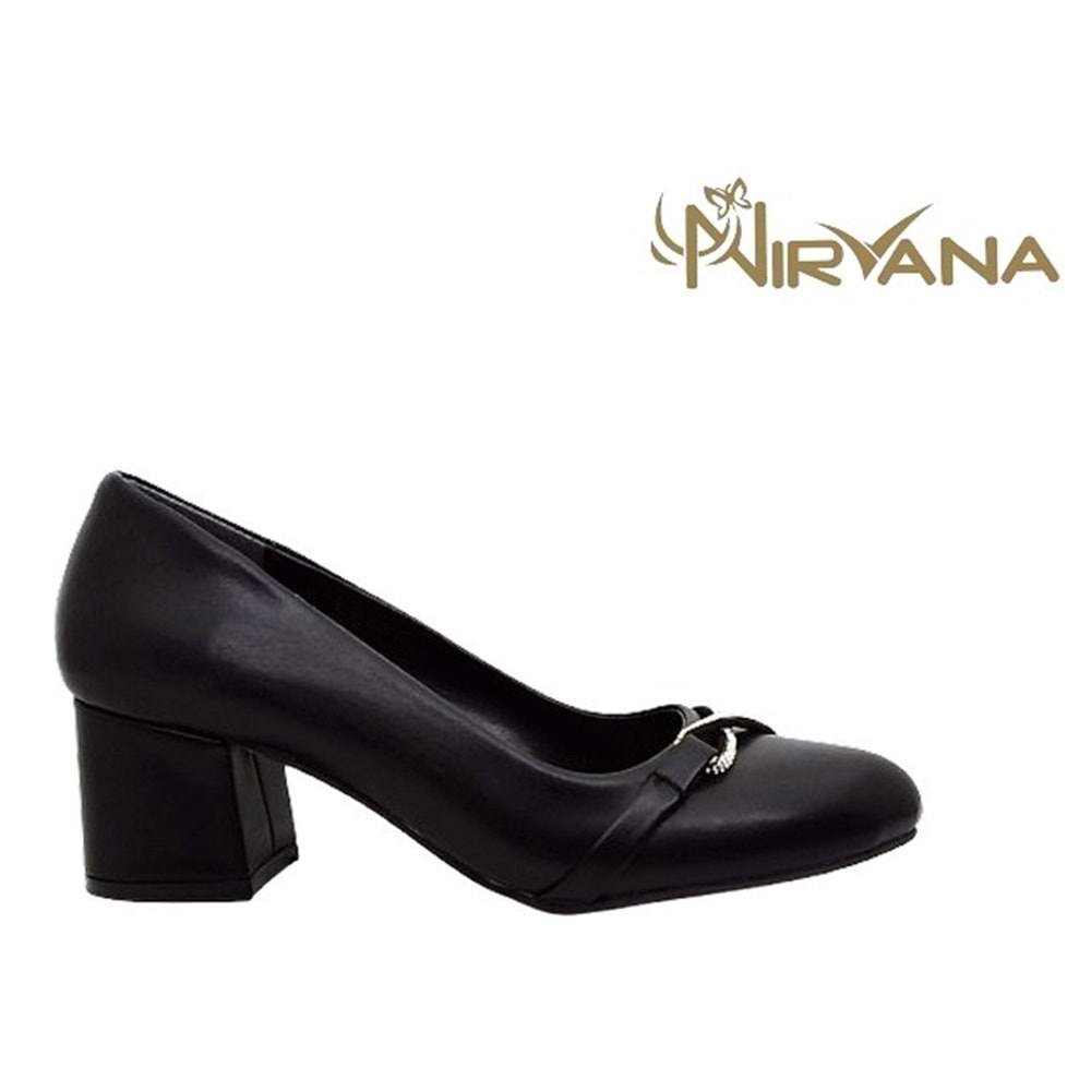 Z- NİRVANA AYAKKABI - 2310 - CİLT-SİYAH