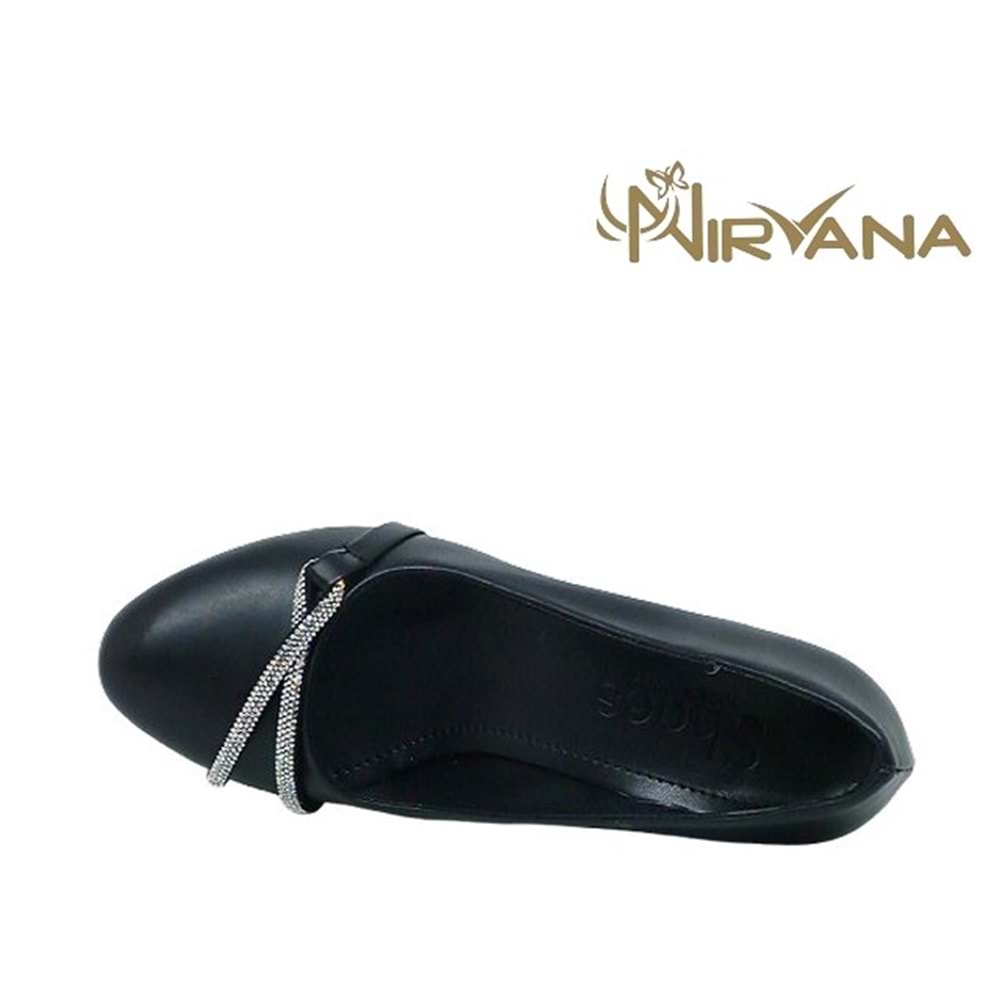 Z- NİRVANA AYAKKABI - 2340 - CİLT-SİYAH
