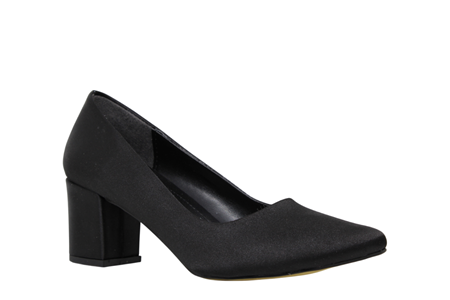 Z- NİRVANA AYAKKABI - 1300 - SATEN-SİYAH - 36-40 NO