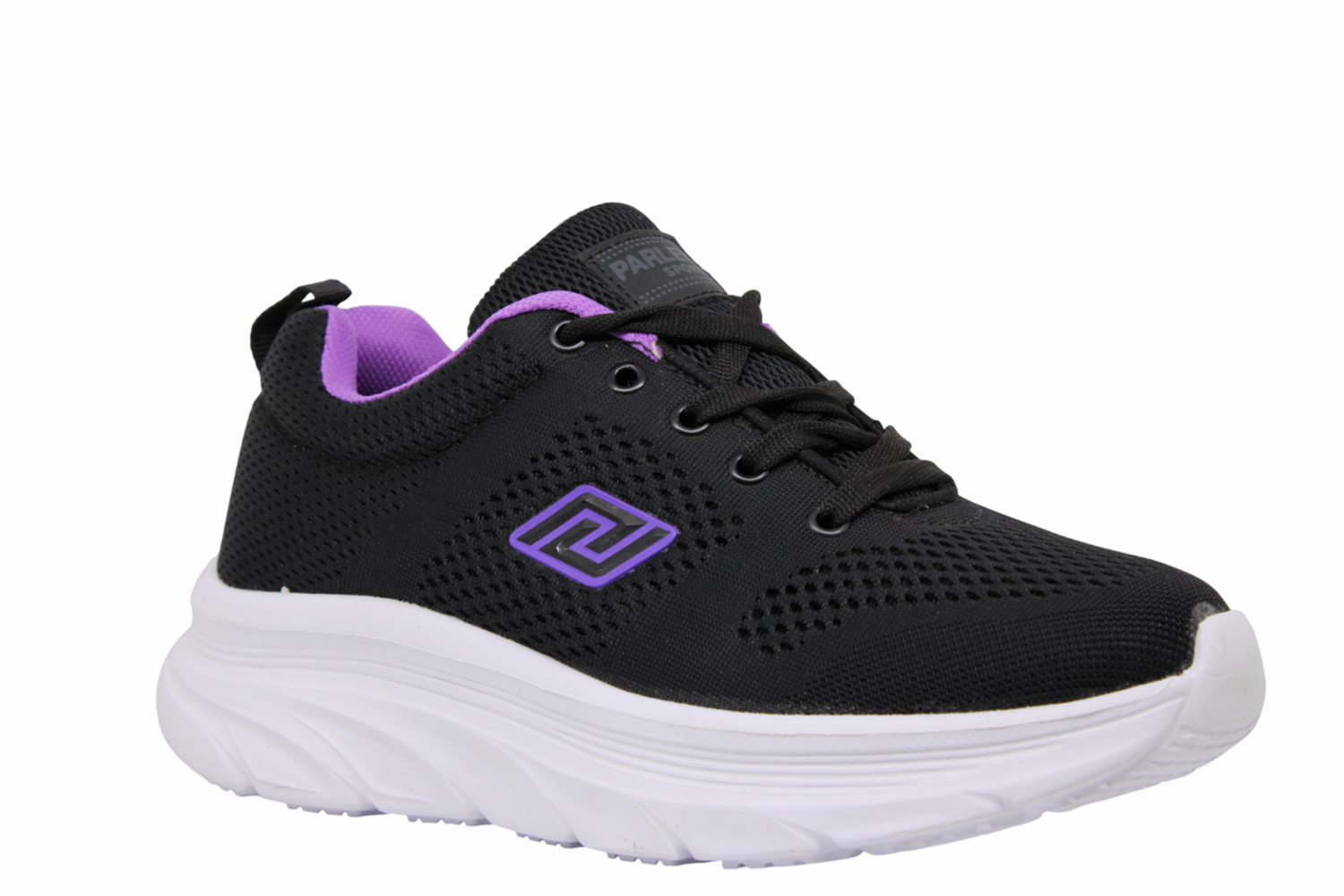 Z- PARLEY SPOR - 286 - JAKAR DOKUMA / SİYAH-LİLA