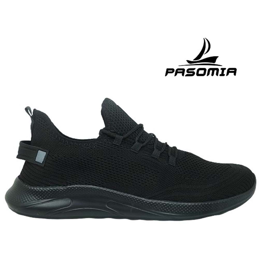 M- PASOMİA SPOR - FAYLON - 062 - 45-47 NO - TRİKO - SİYAH-SİYAH