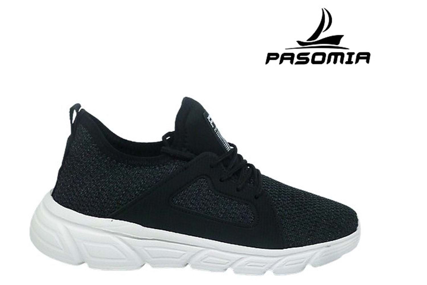 G- PASOMİA SPOR - FAYLON - 040 - TRİKO - SİYAH-BEYAZ