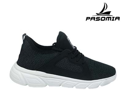 G- PASOMİA SPOR - FAYLON - 040 - TRİKO - SİYAH-BEYAZ