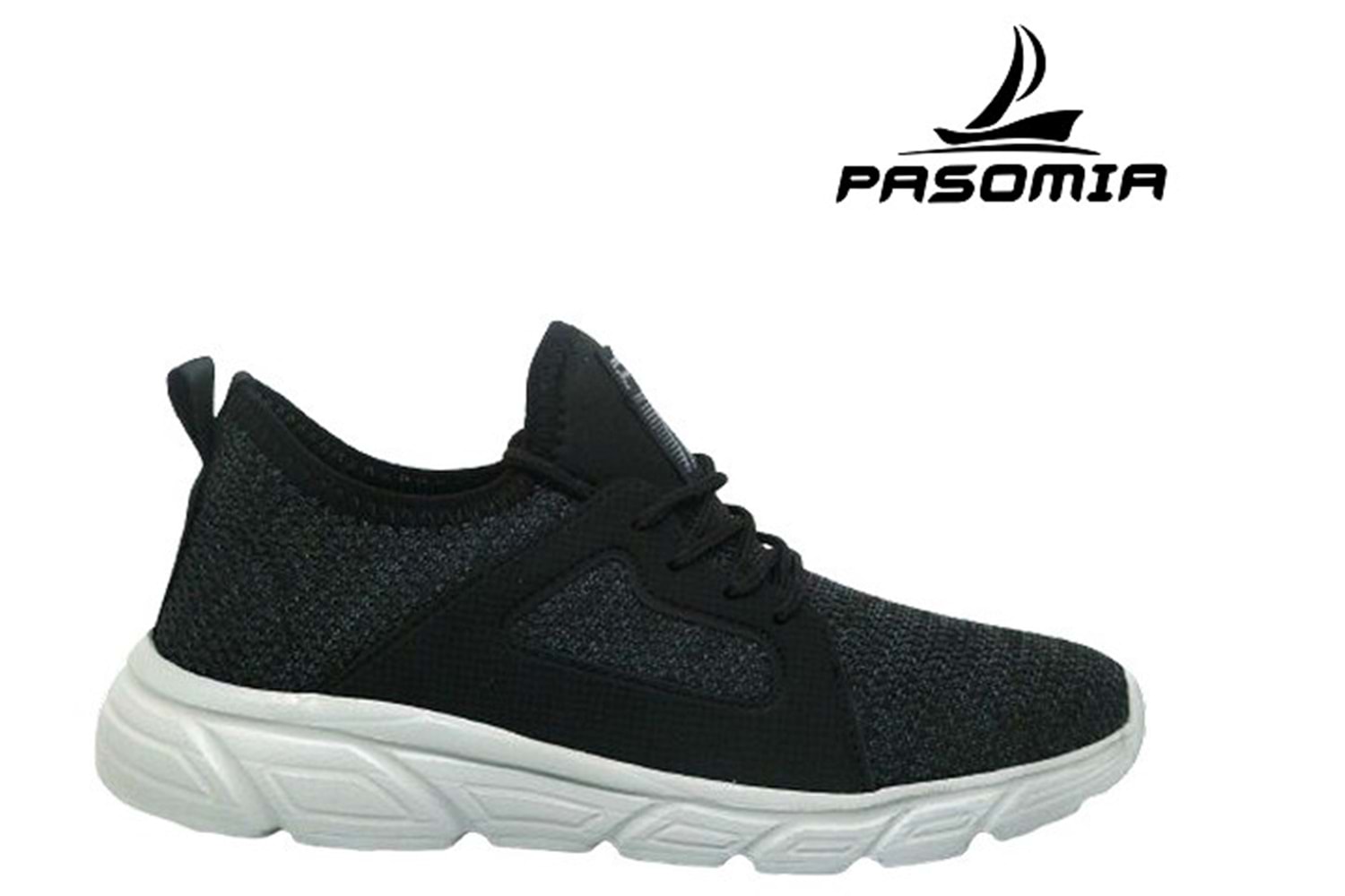 G- PASOMİA SPOR - FAYLON - 040 - TRİKO - SİYAH-FÜME