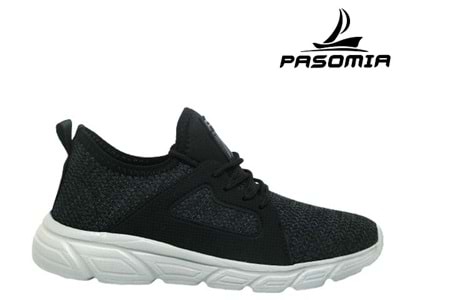 G- PASOMİA SPOR - FAYLON - 040 - TRİKO - SİYAH-FÜME
