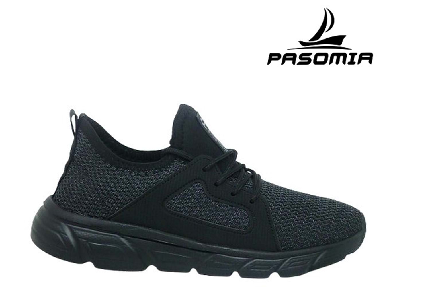 G- PASOMİA SPOR - FAYLON - 040 - TRİKO - SİYAH-SİYAH