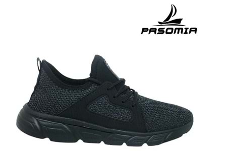 G- PASOMİA SPOR - FAYLON - 040 - TRİKO - SİYAH-SİYAH