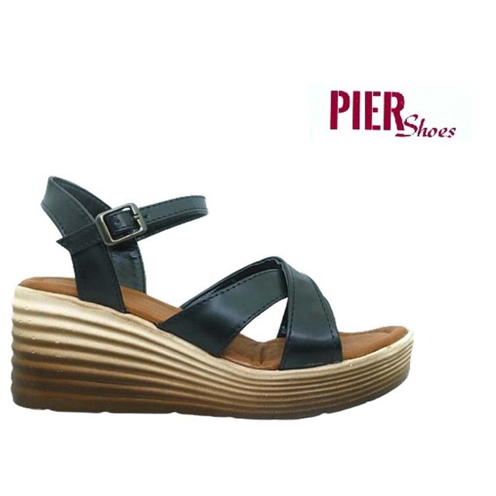 Z- PİER SANDALET - 553 - SİYAH