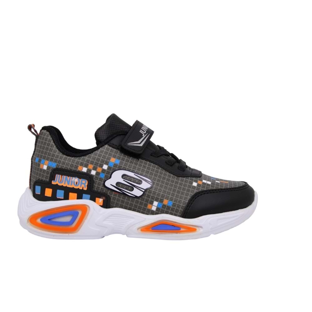 F- PROJUNİOR SPOR - 2665 - CİLT / SİYAH-FÜME-ORANGE