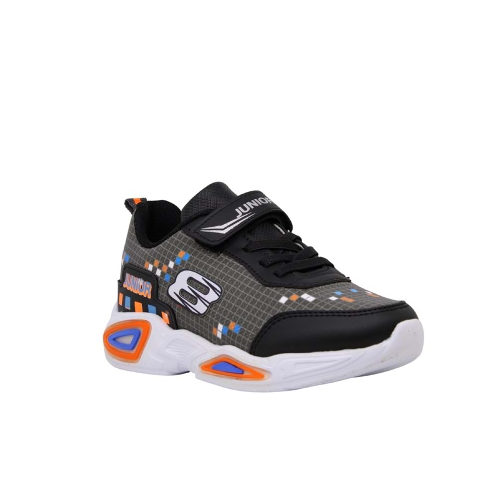 F- PROJUNİOR SPOR - 2665 - CİLT / SİYAH-FÜME-ORANGE