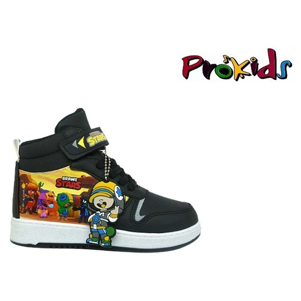 P- PROKİDS SPOR BASKET - 4445 - CİLT / SİYAH