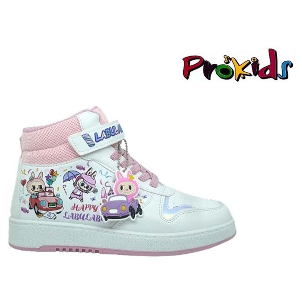 F- PROKİDS SPOR BASKET - 4444 - CİLT / BEYAZ-PEMBE