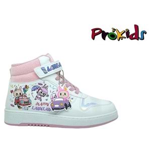 F- PROKİDS SPOR BASKET - 4444 - CİLT / BEYAZ-PEMBE
