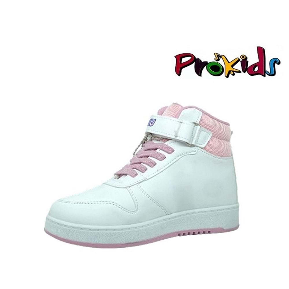 F- PROKİDS SPOR BASKET - 4444 - CİLT / BEYAZ-PEMBE