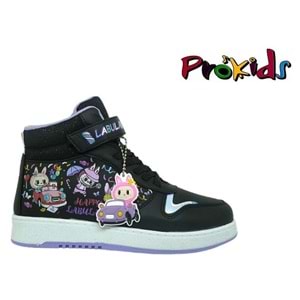 F- PROKİDS SPOR BASKET - 4444 - CİLT / SİYAH-LİLA