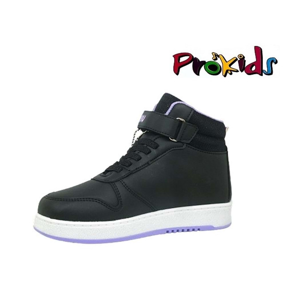 F- PROKİDS SPOR BASKET - 4444 - CİLT / SİYAH-LİLA