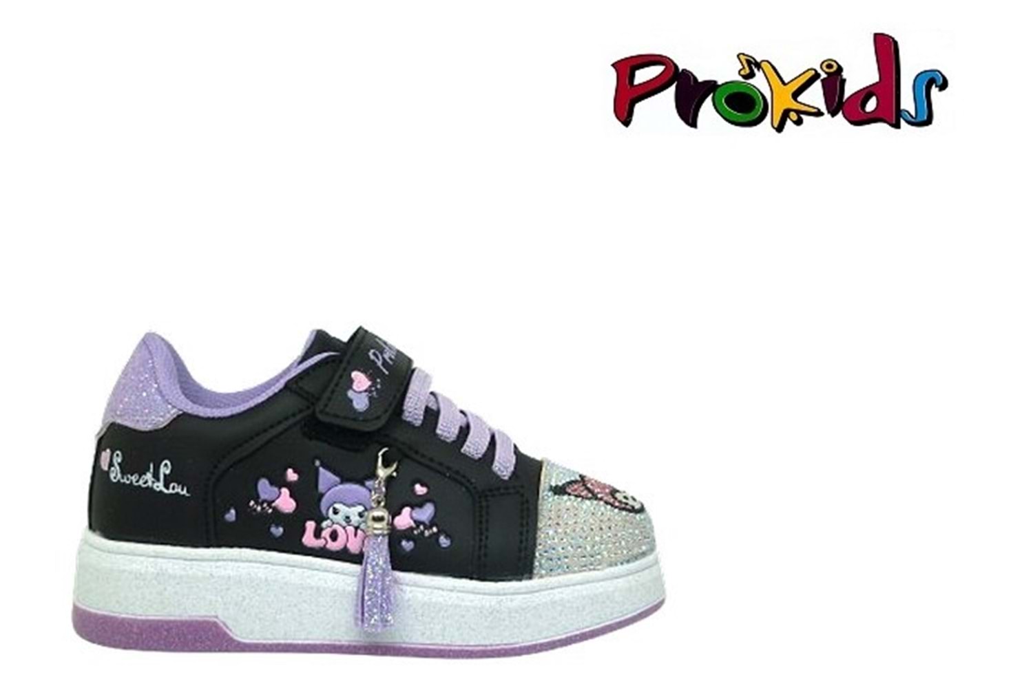 P- PROKİDS SPOR - 4110 - CİLT / SİYAH-LİLA