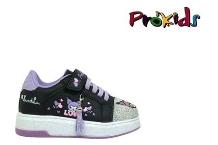 P- PROKİDS SPOR - 4110 - CİLT / SİYAH-LİLA