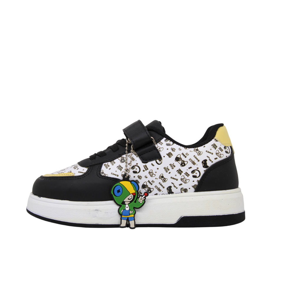 F- PROKİDS SPOR - 4012 - CİLT / SİYAH-BEYAZ