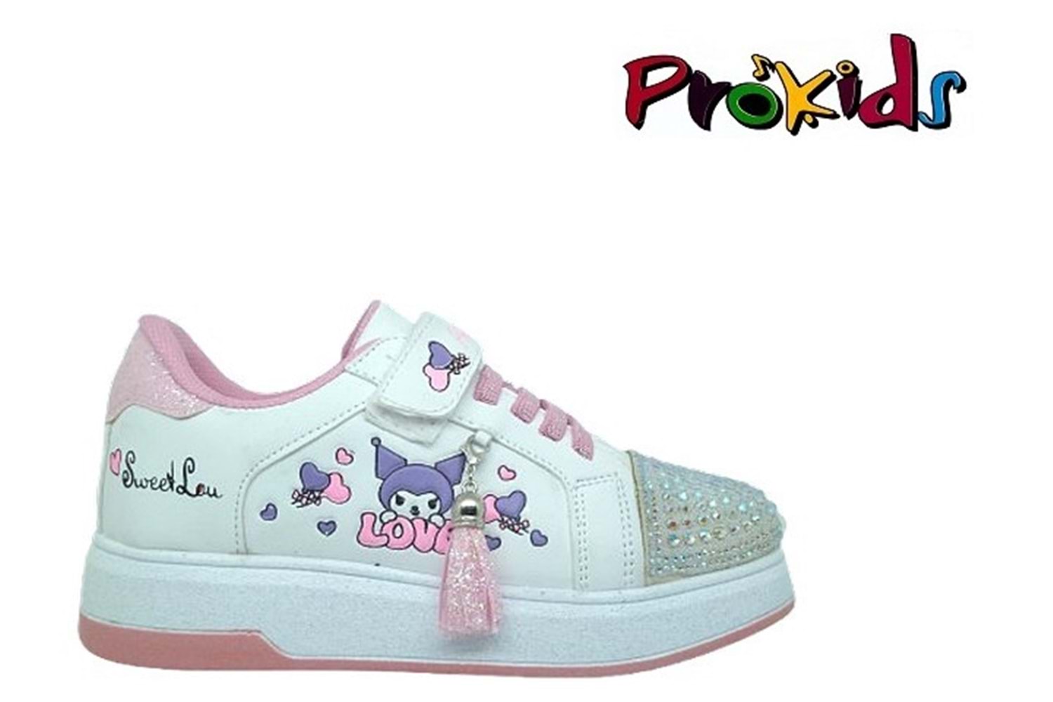 F- PROKİDS SPOR - 4110 - CİLT / BEYAZ-PEMBE