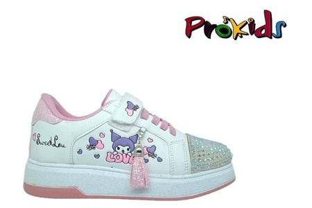 F- PROKİDS SPOR - 4110 - CİLT / BEYAZ-PEMBE