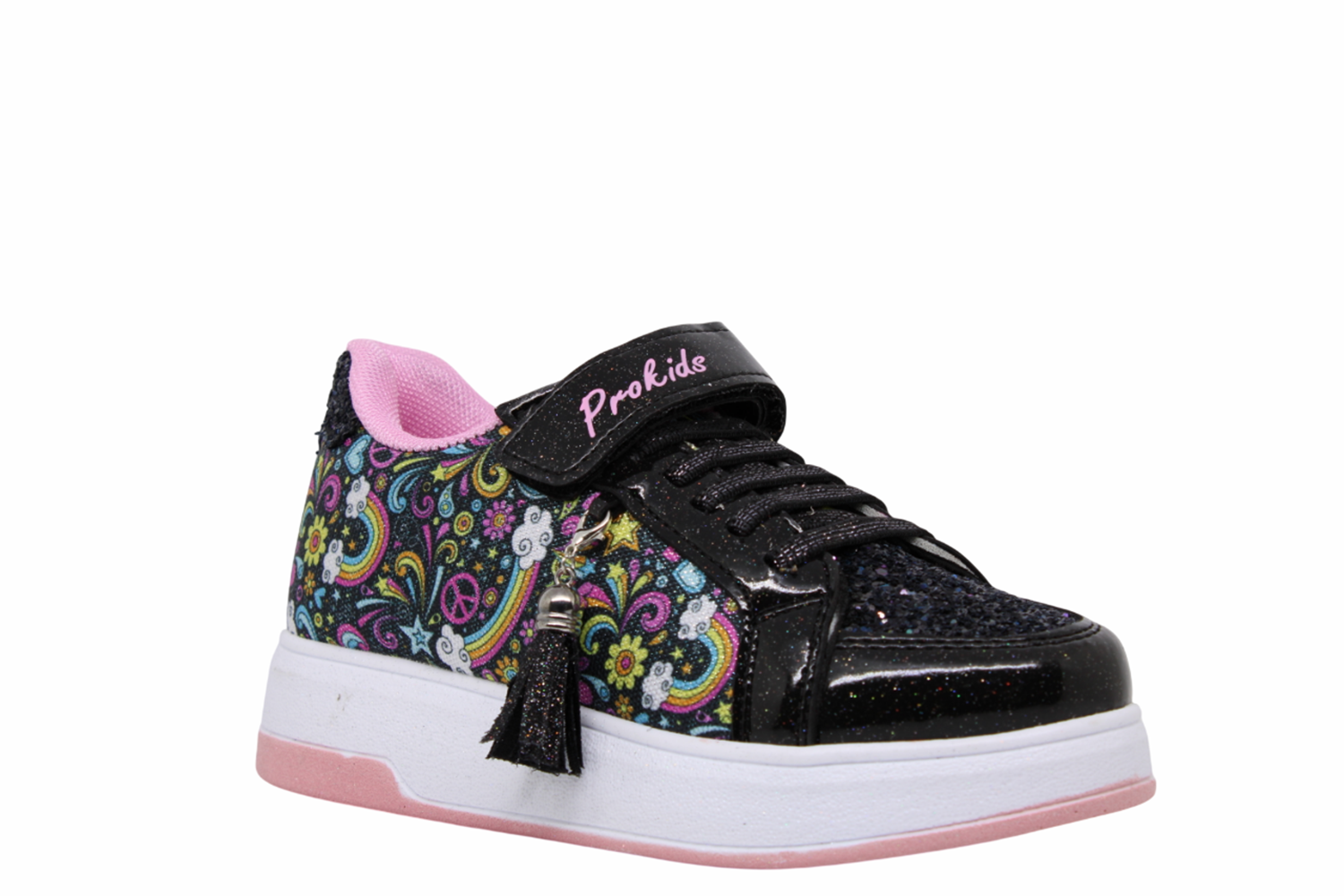 F- PROKİDS SPOR - 5008 - KETEN / SİYAH-PEMBE