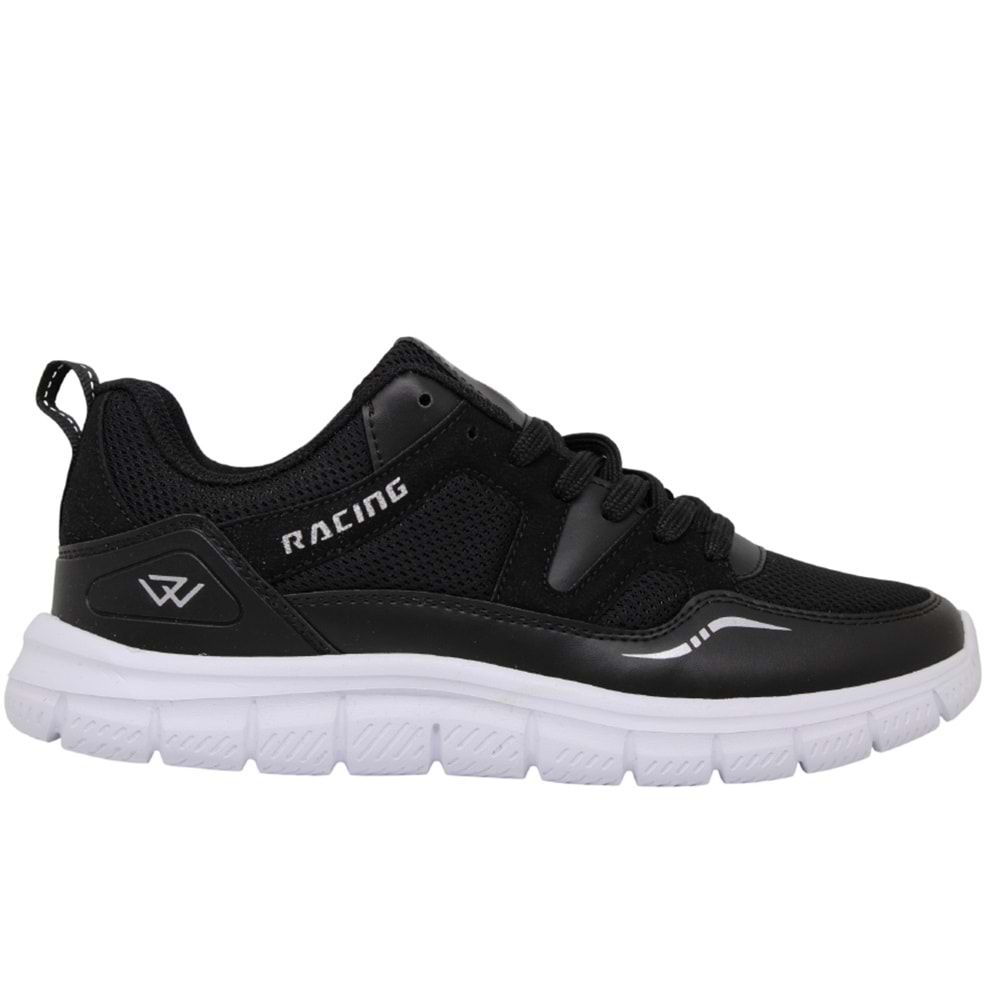M- RACİNG SPOR - 027 - FİLE-ANORAK / SİYAH-BEYAZ