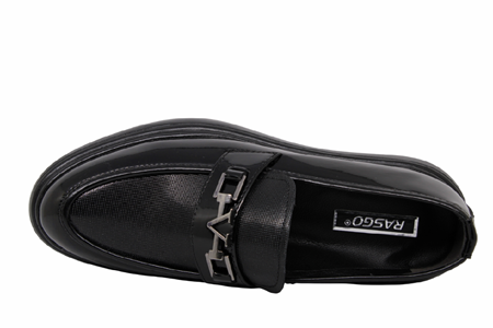 M- RASGO POLİ - 605 - BASKILI-RUGAN-SİYAH-SİYAH