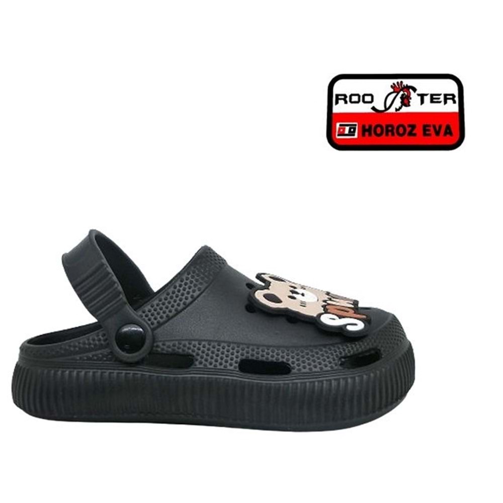 F- ROOSTER EVA CROCS - 324 - SPUER - SİYAH