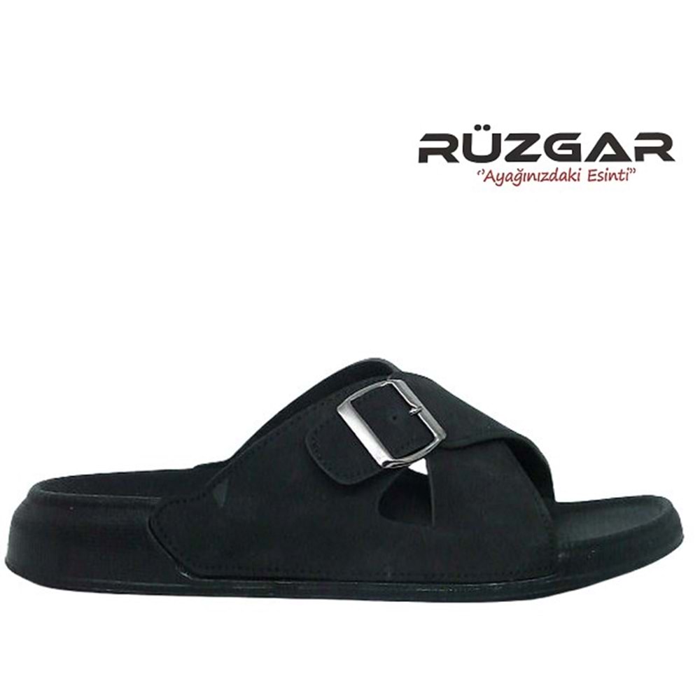 M- RÜZGAR TERLİK - 8002-2 - ÇAPRAZ-TOKALI - SİYAH
