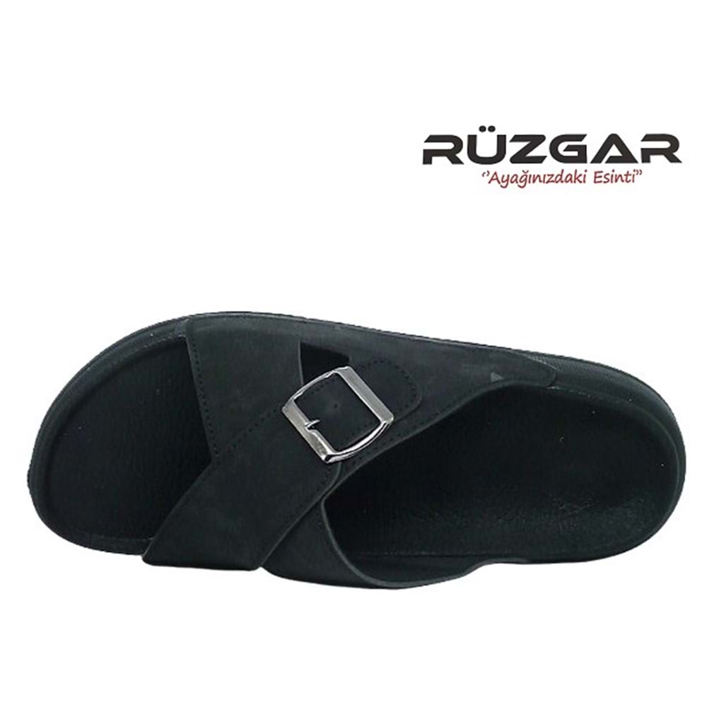 M- RÜZGAR TERLİK - 8002-2 - ÇAPRAZ-TOKALI - SİYAH