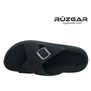 M- RÜZGAR TERLİK - 8002-2 - ÇAPRAZ-TOKALI - SİYAH
