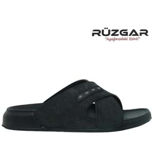 M- RÜZGAR TERLİK - 8002-5 - ÇAPRAZ - SİYAH