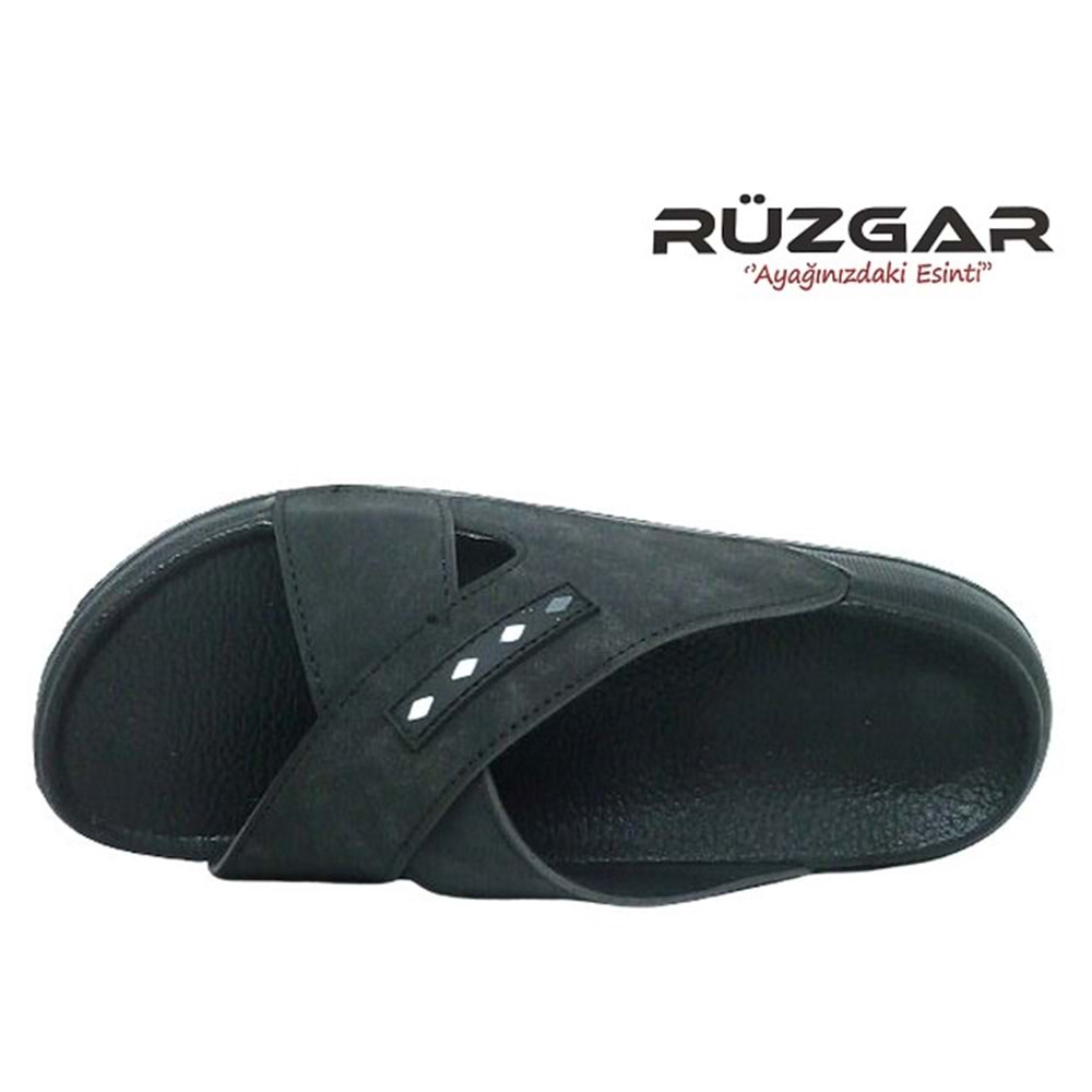 M- RÜZGAR TERLİK - 8002-5 - ÇAPRAZ - SİYAH