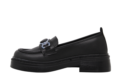 Z- ŞANZELİZE AYAKKABI - K-24 - SİYAH-CİLT