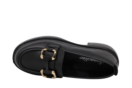 Z- ŞANZELİZE AYAKKABI - K-26 - SİYAH-CİLT