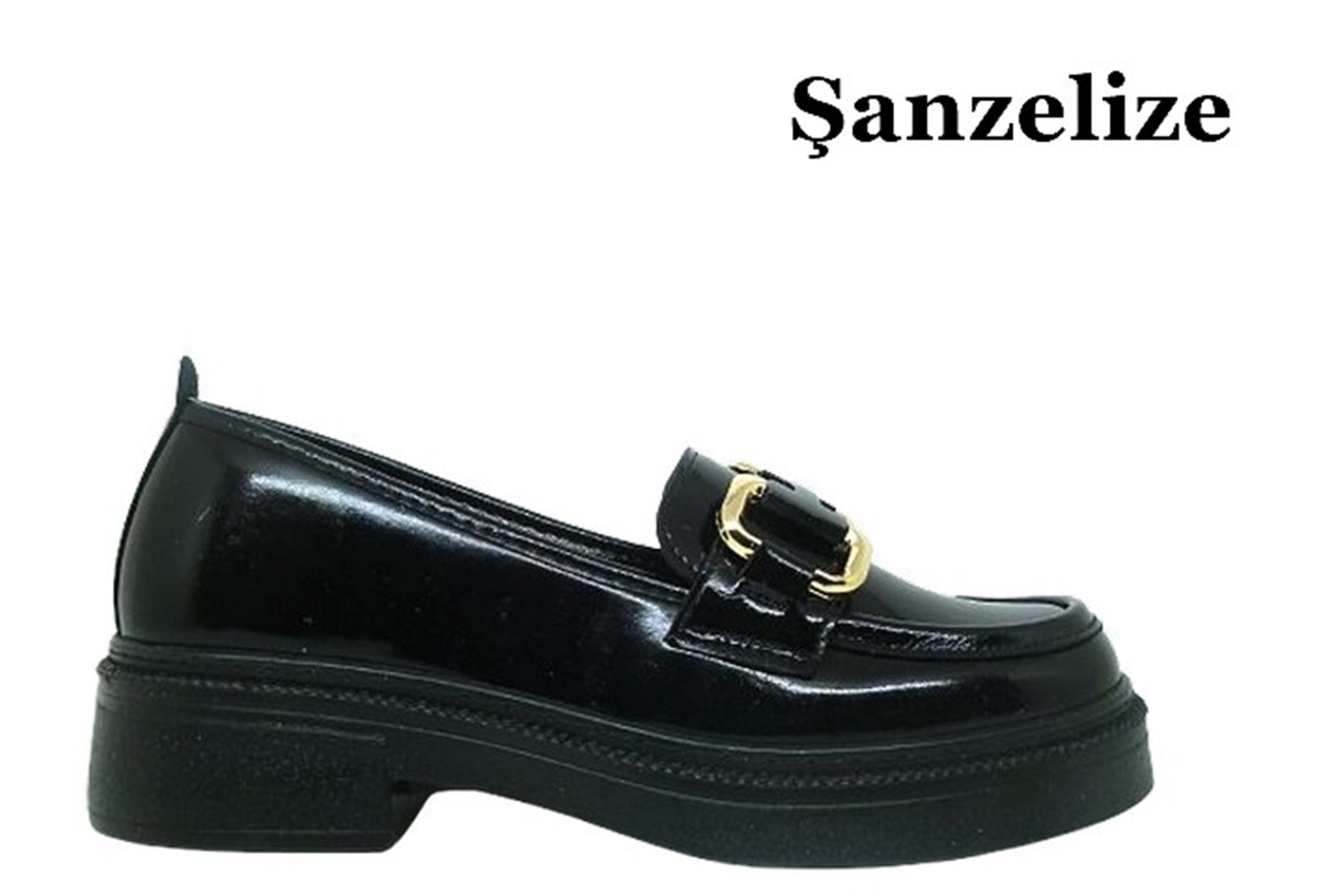 Z- ŞANZELİZE AYAKKABI - K-26 - SİYAH-KIRIŞIK-RUGAN