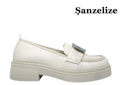 Z- ŞANZELİZE AYAKKABI - K-27 - BEJ-CİLT
