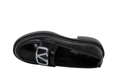 Z- ŞANZELİZE AYAKKABI - K-27 - SİYAH-KIRIŞIK-RUGAN