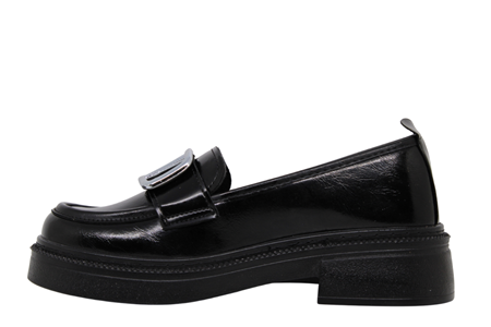 Z- ŞANZELİZE AYAKKABI - K-27 - SİYAH-KIRIŞIK-RUGAN