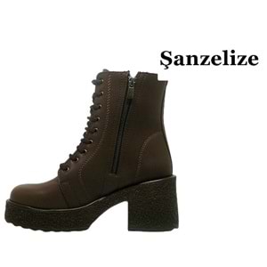 Z- ŞANZELİZE BOT KISA - K-82 - CİLT-ACI-KAHVE
