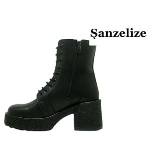 Z- ŞANZELİZE BOT KISA - K-82 - CİLT-SİYAH
