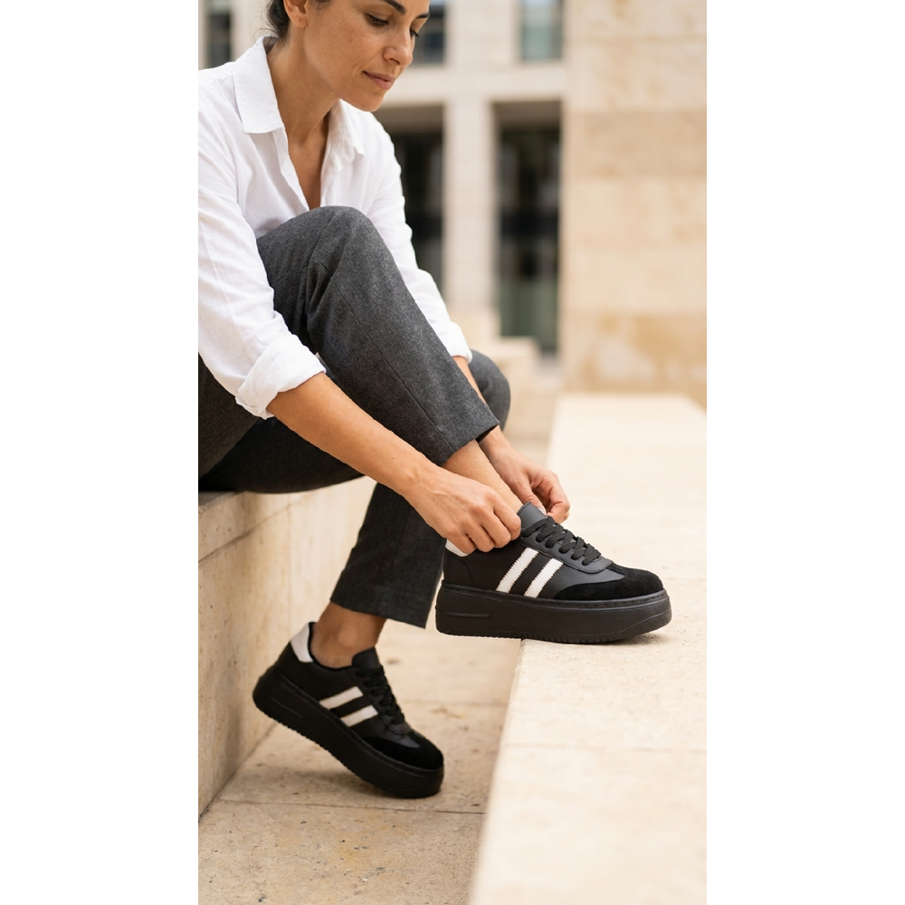 Z- ŞANZELİZE SPOR - K-1 - SİYAH-CİLT / ÖNÜ-SÜET