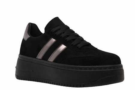 Z- ŞANZELİZE SPOR - K-1 - SİYAH-SÜET / PLATİN