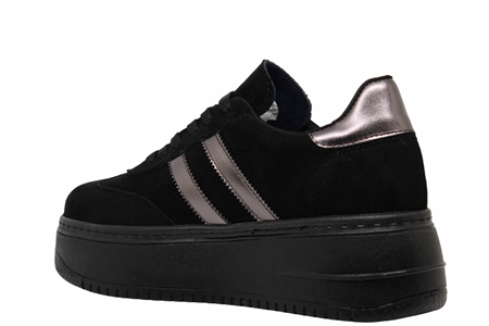 Z- ŞANZELİZE SPOR - K-1 - SİYAH-SÜET / PLATİN