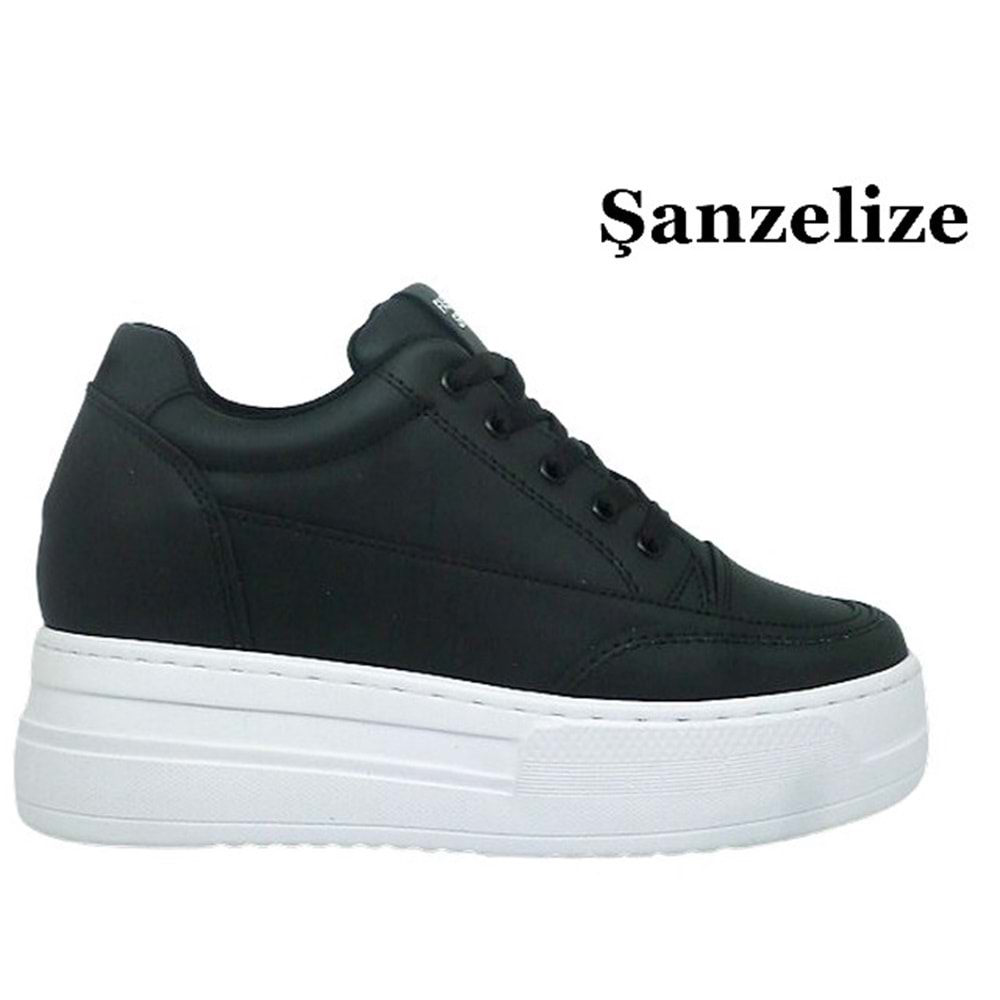 Z- ŞANZELİZE SPOR - K-72 - GİZLİ TOPUK - SİYAH-B.T.