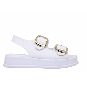 Z- ŞANZELİZE SANDALET - K-106 - BEYAZ-CİLT