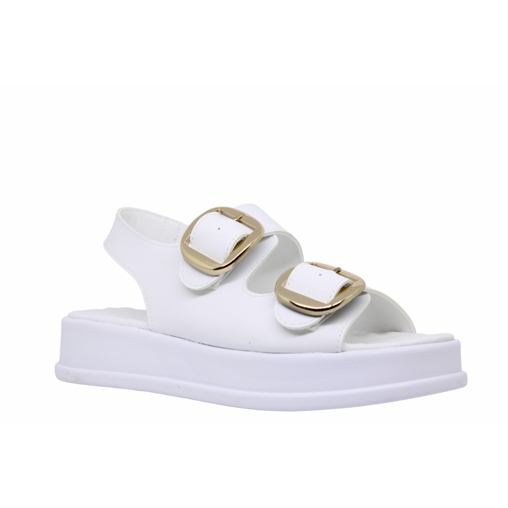 Z- ŞANZELİZE SANDALET - K-106 - BEYAZ-CİLT